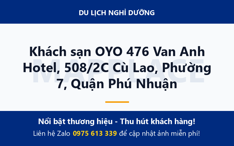 Khách sạn OYO 476 Van Anh Hotel, 508/2C Cù Lao, Phường 7, Quận Phú Nhuận