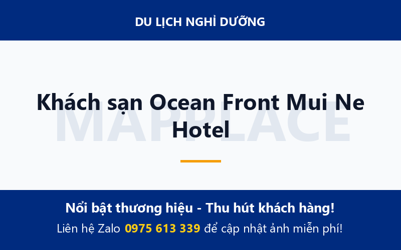 Khách sạn Ocean Front Mui Ne Hotel