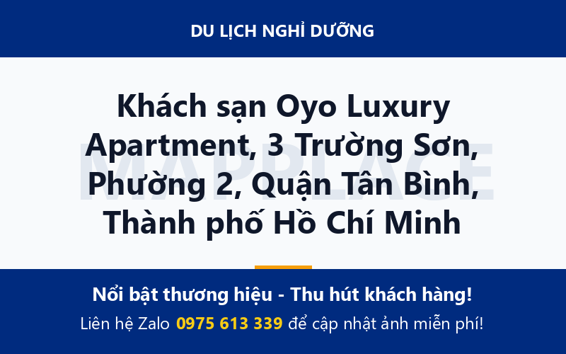 Khách sạn Oyo Luxury Apartment, 3 Trường Sơn, Phường 2, Quận Tân Bình, Thành phố Hồ Chí Minh