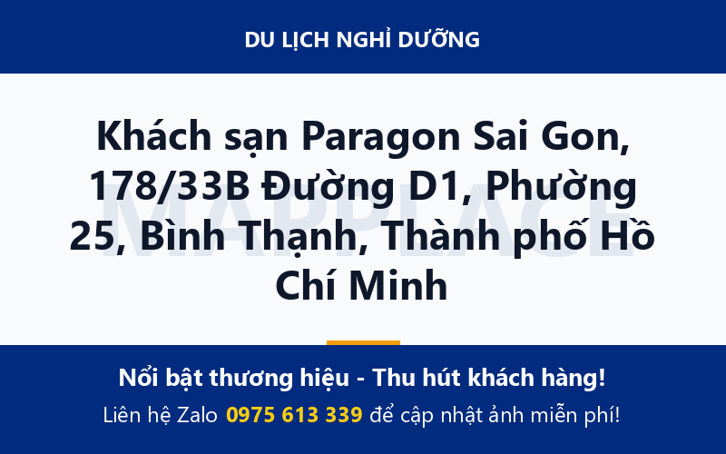 Khách sạn Paragon Sai Gon, 178/33B Đường D1, Phường 25, Bình Thạnh, Thành phố Hồ Chí Minh