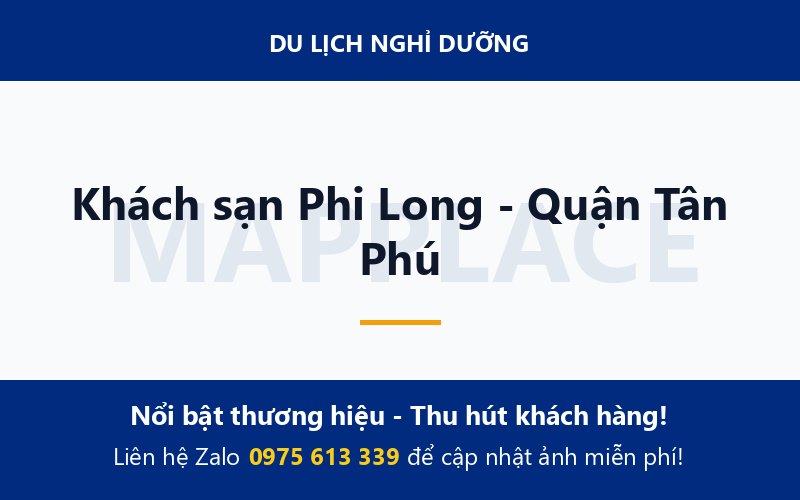 Khách sạn Phi Long - Quận Tân Phú