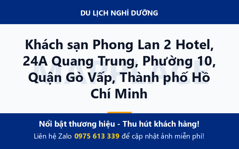 Khách sạn Phong Lan 2 Hotel, 24A Quang Trung, Phường 10, Quận Gò Vấp, Thành phố Hồ Chí Minh