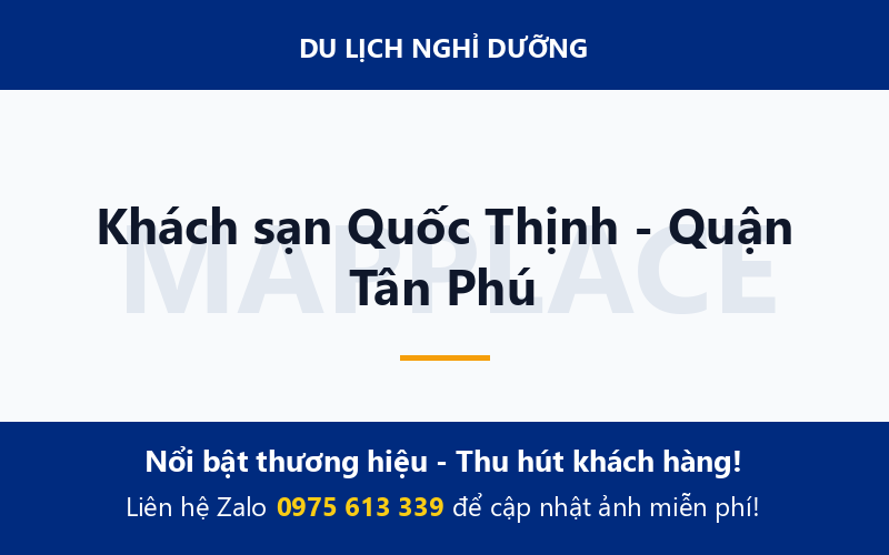 Khách sạn Quốc Thịnh - Quận Tân Phú