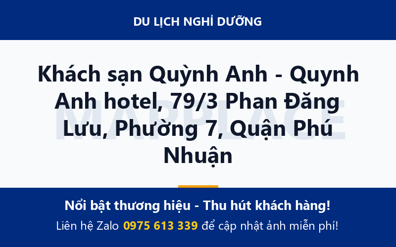 Khách sạn Quỳnh Anh - Quynh Anh hotel, 79/3 Phan Đăng Lưu, Phường 7, Quận Phú Nhuận