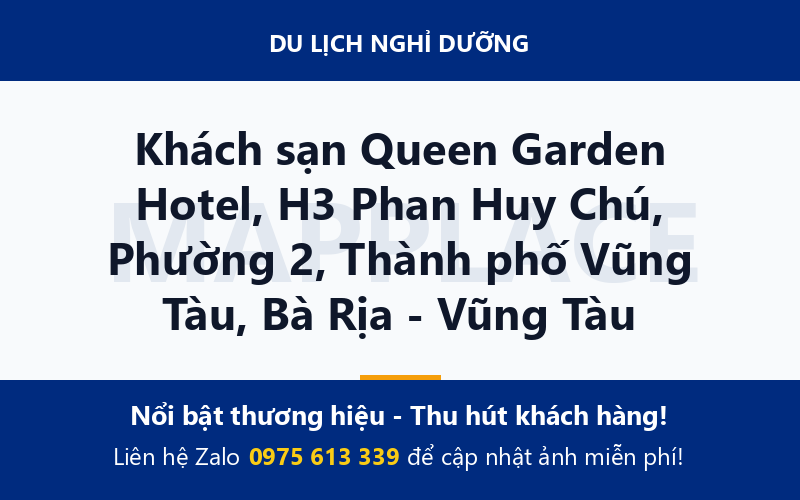 Khách sạn Queen Garden Hotel, H3 Phan Huy Chú, Phường 2, Thành phố Vũng Tàu, Bà Rịa - Vũng Tàu