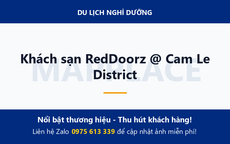 Khách sạn RedDoorz @ Cam Le District