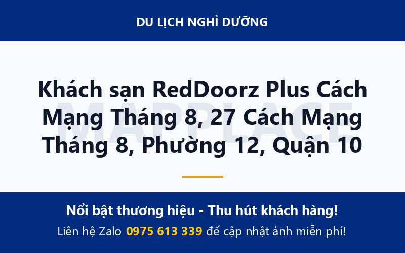 Khách sạn RedDoorz Plus Cách Mạng Tháng 8, 27 Cách Mạng Tháng 8, Phường 12, Quận 10