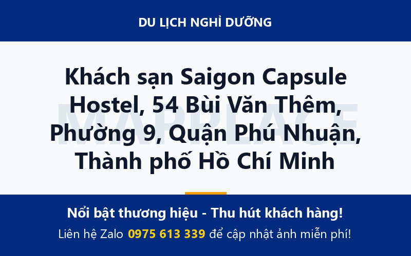 Khách sạn Saigon Capsule Hostel, 54 Bùi Văn Thêm, Phường 9, Quận Phú Nhuận, Thành phố Hồ Chí Minh