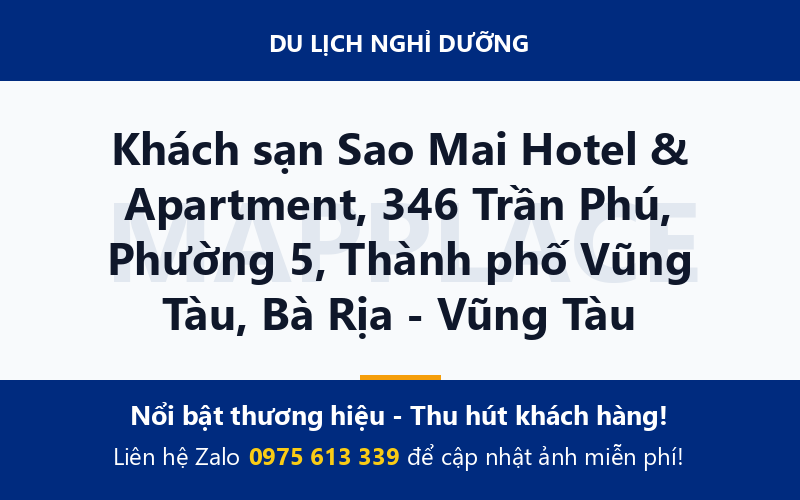 Khách sạn Sao Mai Hotel & Apartment, 346 Trần Phú, Phường 5, Thành phố Vũng Tàu, Bà Rịa - Vũng Tàu