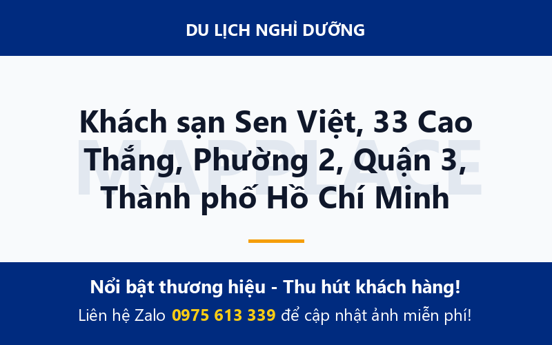 Khách sạn Sen Việt, 33 Cao Thắng, Phường 2, Quận 3, Thành phố Hồ Chí Minh