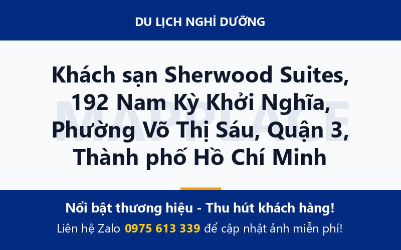 Khách sạn Sherwood Suites, 192 Nam Kỳ Khởi Nghĩa, Phường Võ Thị Sáu, Quận 3, Thành phố Hồ Chí Minh