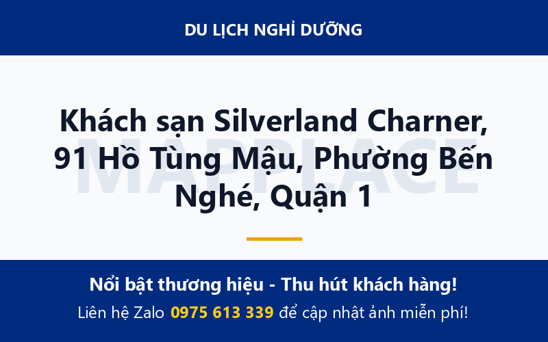 Khách sạn Silverland Charner, 91 Hồ Tùng Mậu, Phường Bến Nghé, Quận 1