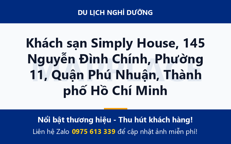 Khách sạn Simply House, 145 Nguyễn Đình Chính, Phường 11, Quận Phú Nhuận, Thành phố Hồ Chí Minh