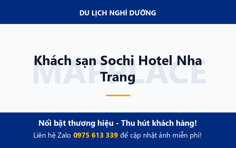 Khách sạn Sochi Hotel Nha Trang