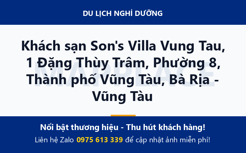 Khách sạn Son's Villa Vung Tau, 1 Đặng Thùy Trâm, Phường 8, Thành phố Vũng Tàu, Bà Rịa - Vũng Tàu