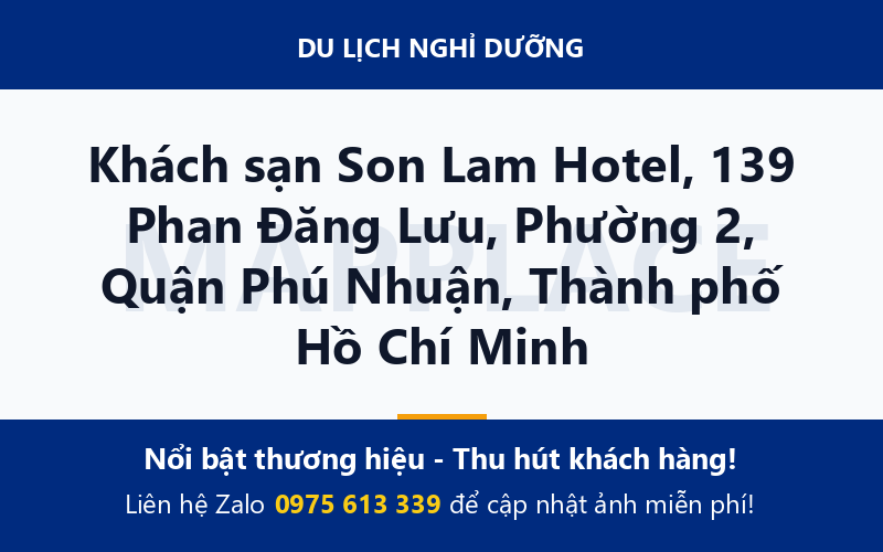 Khách sạn Son Lam Hotel, 139 Phan Đăng Lưu, Phường 2, Quận Phú Nhuận, Thành phố Hồ Chí Minh
