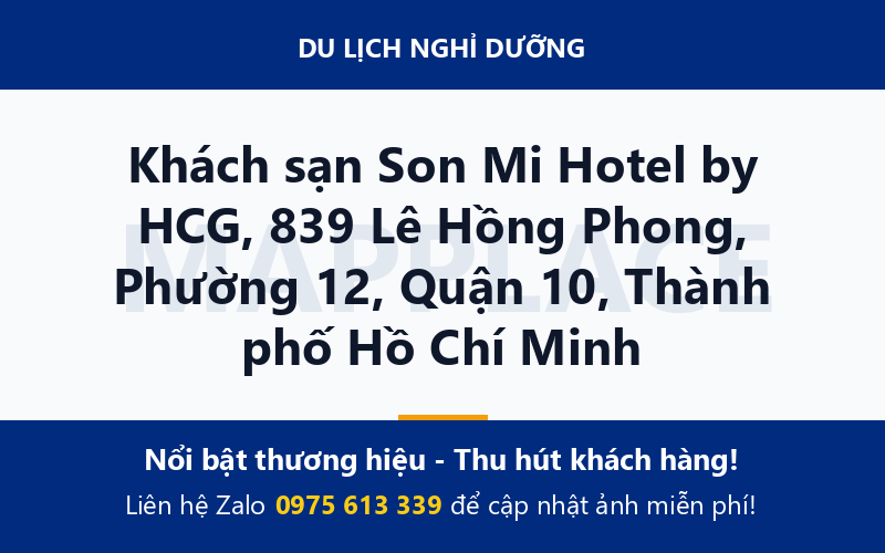Khách sạn Son Mi Hotel by HCG, 839 Lê Hồng Phong, Phường 12, Quận 10, Thành phố Hồ Chí Minh