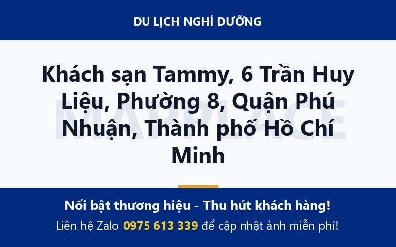 Khách sạn Tammy, 6 Trần Huy Liệu, Phường 8, Quận Phú Nhuận, Thành phố Hồ Chí Minh