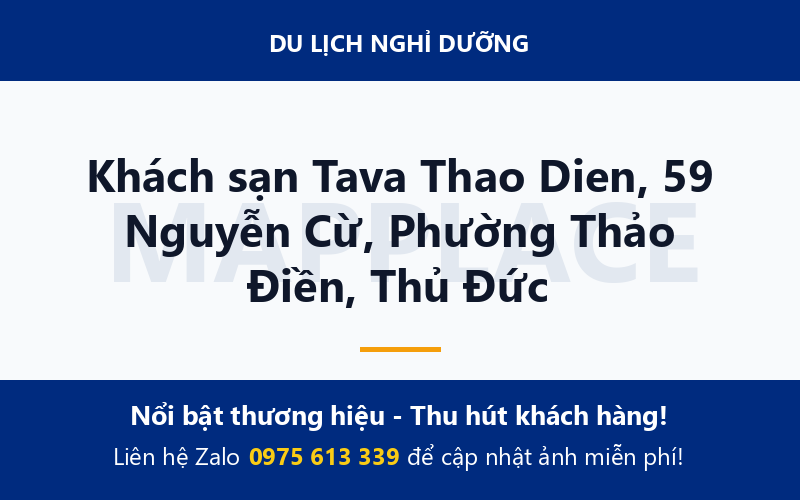 Khách sạn Tava Thao Dien, 59 Nguyễn Cừ, Phường Thảo Điền, Thủ Đức