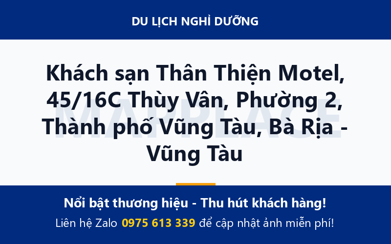 Khách sạn Thân Thiện Motel, 45/16C Thùy Vân, Phường 2, Thành phố Vũng Tàu, Bà Rịa - Vũng Tàu