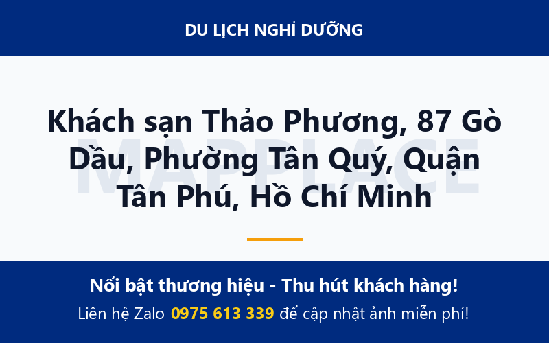 Khách sạn Thảo Phương, 87 Gò Dầu, Phường Tân Quý, Quận Tân Phú, Hồ Chí Minh
