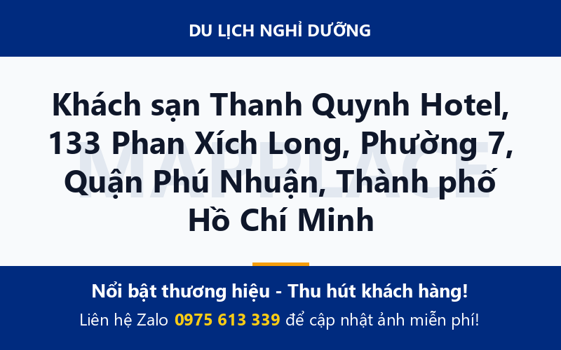 Khách sạn Thanh Quynh Hotel, 133 Phan Xích Long, Phường 7, Quận Phú Nhuận, Thành phố Hồ Chí Minh