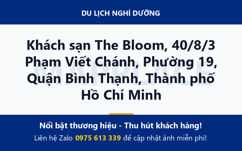 Khách sạn The Bloom, 40/8/3 Phạm Viết Chánh, Phường 19, Quận Bình Thạnh, Thành phố Hồ Chí Minh