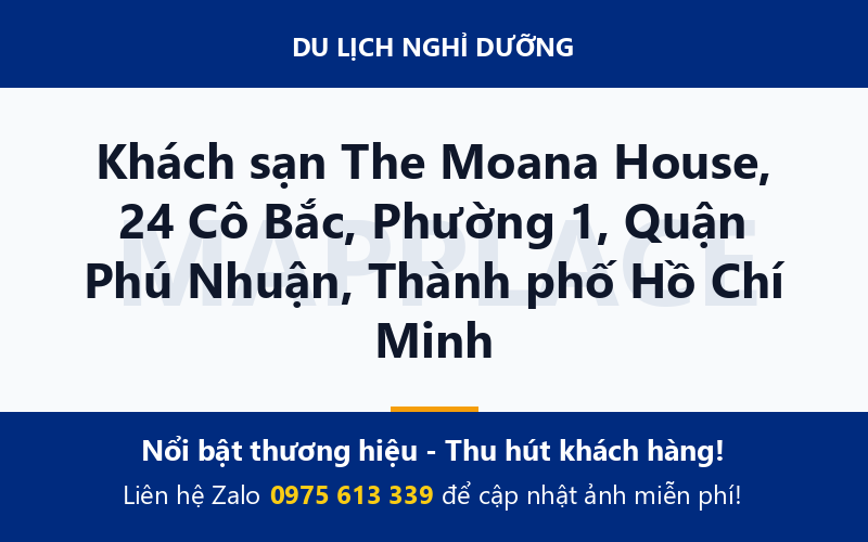 Khách sạn The Moana House, 24 Cô Bắc, Phường 1, Quận Phú Nhuận, Thành phố Hồ Chí Minh