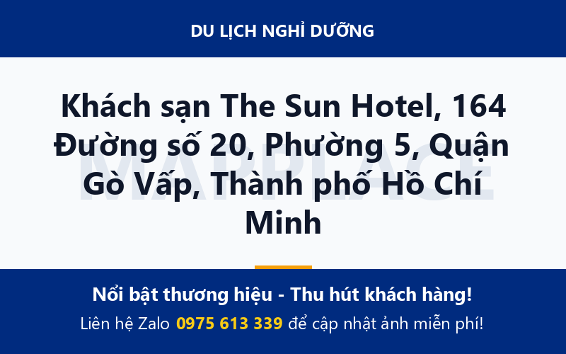 Khách sạn The Sun Hotel, 164 Đường số 20, Phường 5, Quận Gò Vấp, Thành phố Hồ Chí Minh