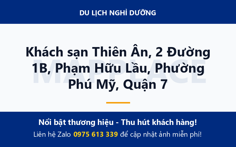 Khách sạn Thiên Ân, 2 Đường 1B, Phạm Hữu Lầu, Phường Phú Mỹ, Quận 7