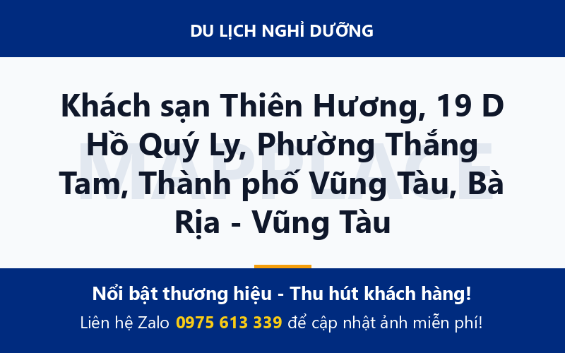 Khách sạn Thiên Hương, 19 D Hồ Quý Ly, Phường Thắng Tam, Thành phố Vũng Tàu, Bà Rịa - Vũng Tàu