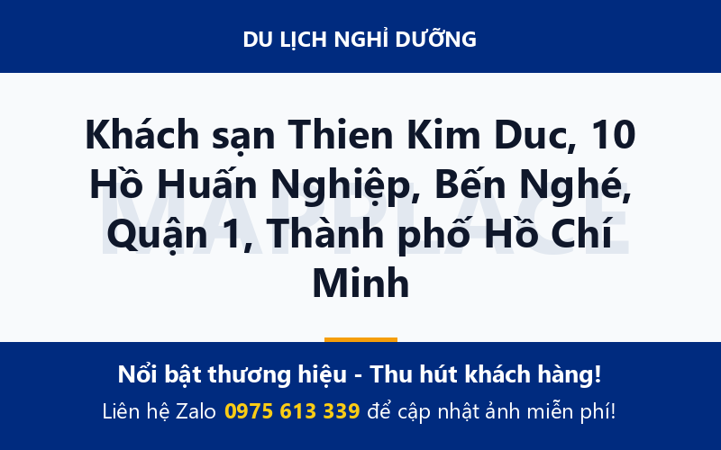 Khách sạn Thien Kim Duc, 10 Hồ Huấn Nghiệp, Bến Nghé, Quận 1, Thành phố Hồ Chí Minh