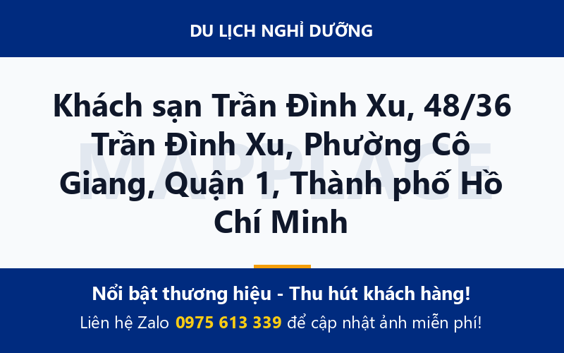 Khách sạn Trần Đình Xu, 48/36 Trần Đình Xu, Phường Cô Giang, Quận 1, Thành phố Hồ Chí Minh