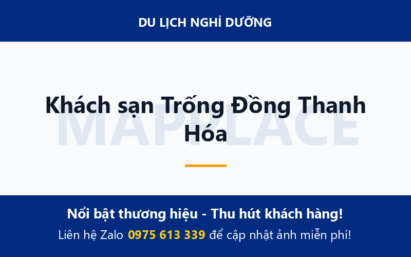 Khách sạn Trống Đồng Thanh Hóa