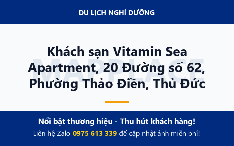 Khách sạn Vitamin Sea Apartment, 20 Đường số 62, Phường Thảo Điền, Thủ Đức