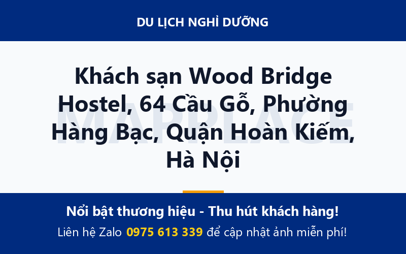 Khách sạn Wood Bridge Hostel, 64 Cầu Gỗ, Phường Hàng Bạc, Quận Hoàn Kiếm, Hà Nội