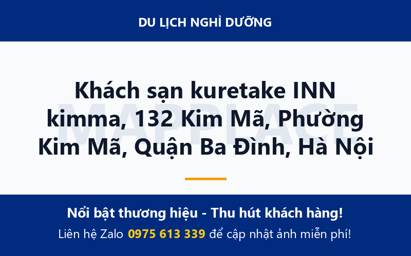 Khách sạn kuretake INN kimma, 132 Kim Mã, Phường Kim Mã, Quận Ba Đình, Hà Nội