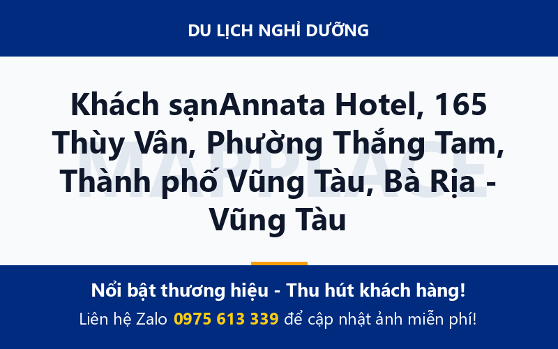 Khách sạnAnnata Hotel, 165 Thùy Vân, Phường Thắng Tam, Thành phố Vũng Tàu, Bà Rịa - Vũng Tàu