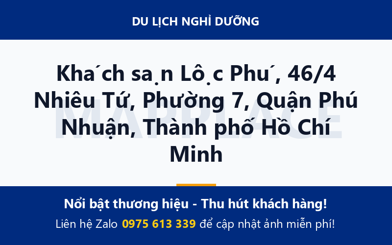 Khách sạn Lộc Phú, 46/4 Nhiêu Tứ, Phường 7, Quận Phú Nhuận, Thành phố Hồ Chí Minh