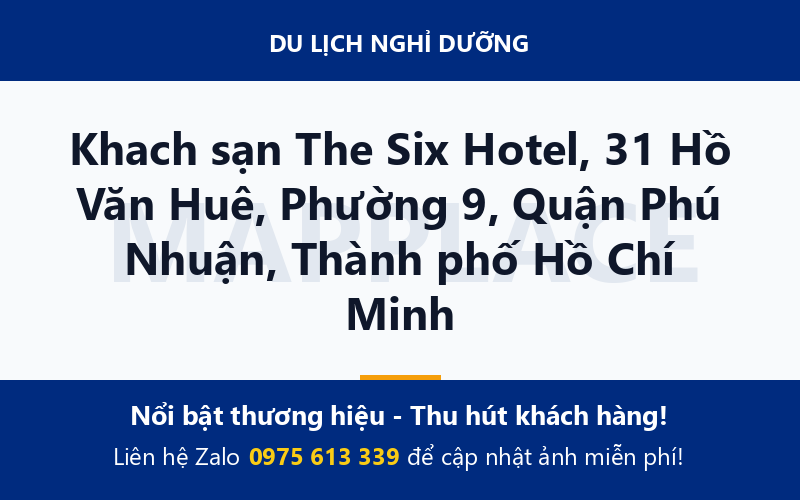 Khach sạn The Six Hotel, 31 Hồ Văn Huê, Phường 9, Quận Phú Nhuận, Thành phố Hồ Chí Minh