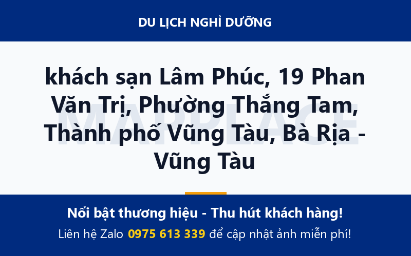 khách sạn Lâm Phúc, 19 Phan Văn Trị, Phường Thắng Tam, Thành phố Vũng Tàu, Bà Rịa - Vũng Tàu