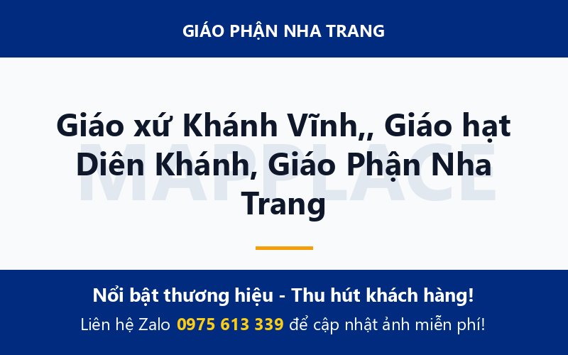 Giáo xứ Khánh Vĩnh,, Giáo hạt Diên Khánh, Giáo Phận Nha Trang