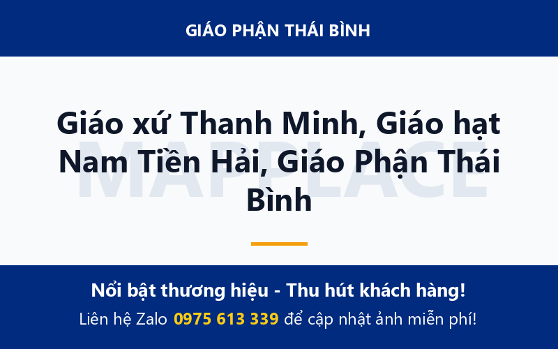 Giáo xứ Thanh Minh, Giáo hạt Nam Tiền Hải, Giáo Phận Thái Bình