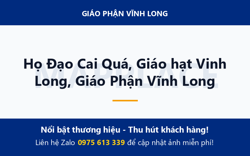 Họ Đạo Cai Quá, Giáo hạt Vinh Long, Giáo Phận Vĩnh Long