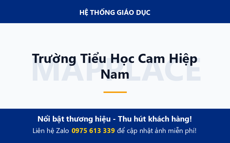 Trường Tiểu Học Cam Hiệp Nam