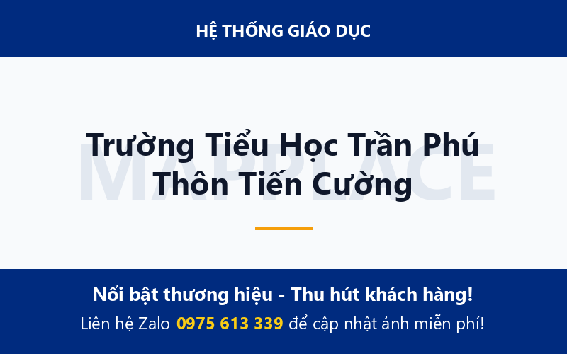 Trường Tiểu Học Trần Phú Thôn Tiến Cường