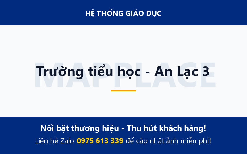Trường tiểu học - An Lạc 3
