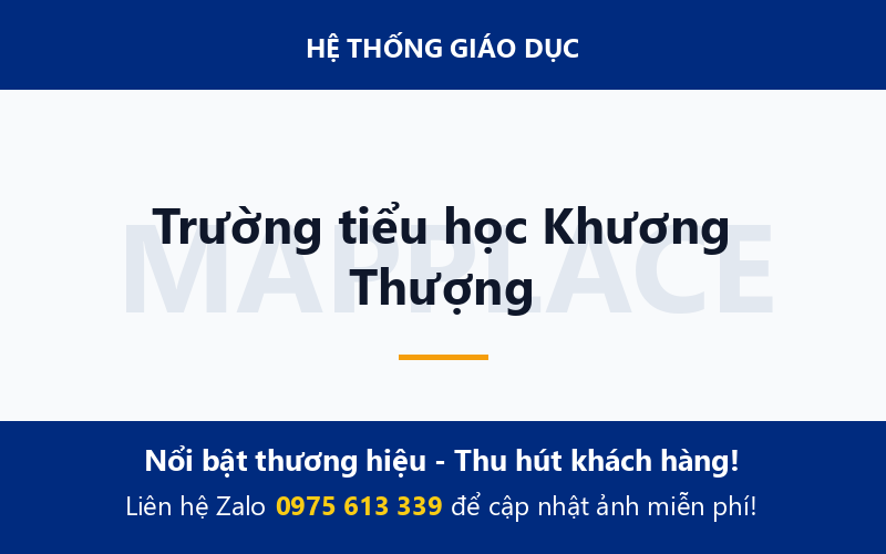 Trường tiểu học Khương Thượng