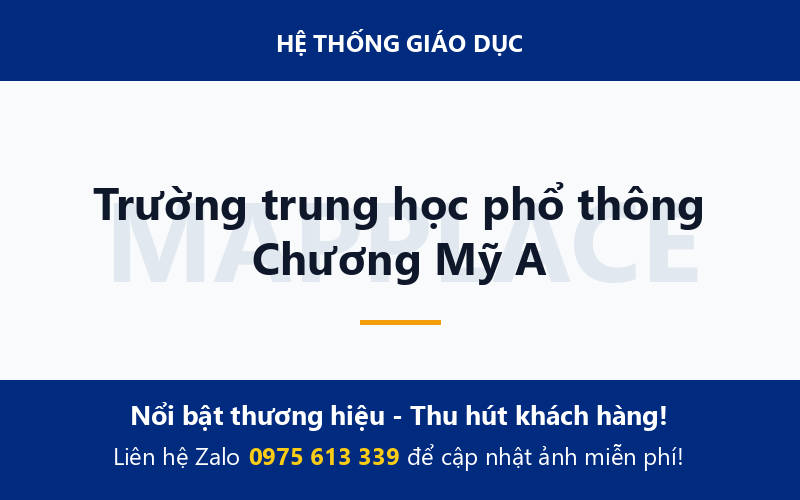 Trường trung học phổ thông Chương Mỹ A