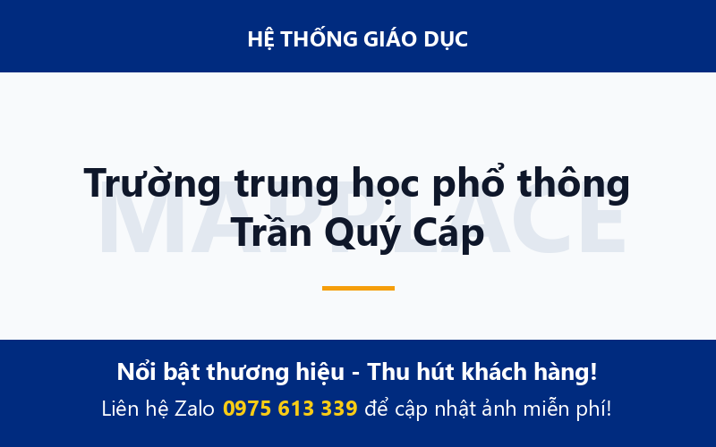 Trường trung học phổ thông Trần Quý Cáp